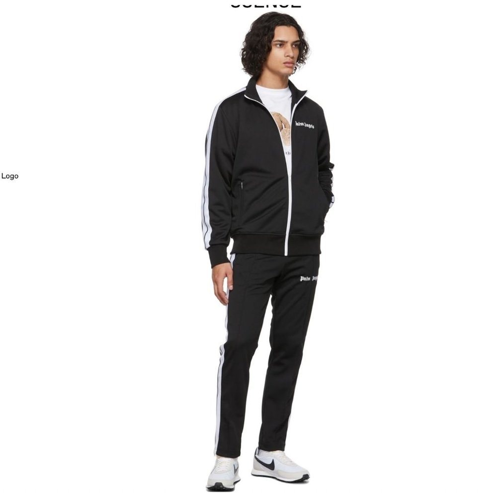 Palm Angels sz XL men's classic track pant black white NWT - Picture 1 of 4